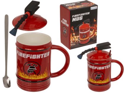Чаша пожарникар с лъжичка