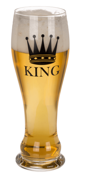 Чаши 2-ка за вино и бира - "King & Queen" - стъкло