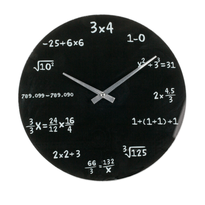 Часовник за математици - стъкло