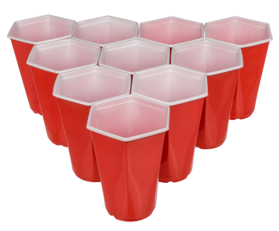 Бирен Понг игра (хексагонови чаши)