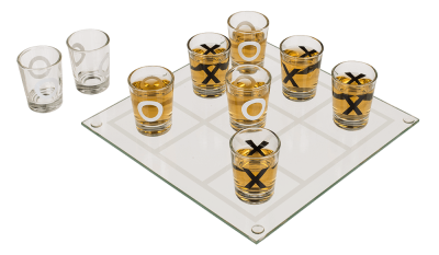 Морски шах с шотове - 20см (стъклен)