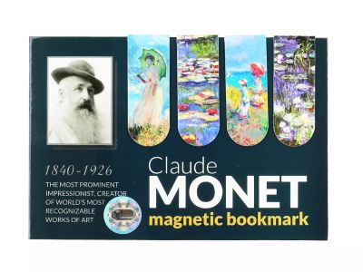 Магнитни книгоразделители комплект 4 броя на Клод Моне