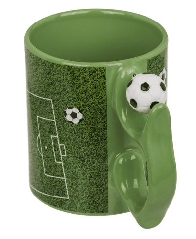 Чаша футбол с въртяща се топка на дръжката